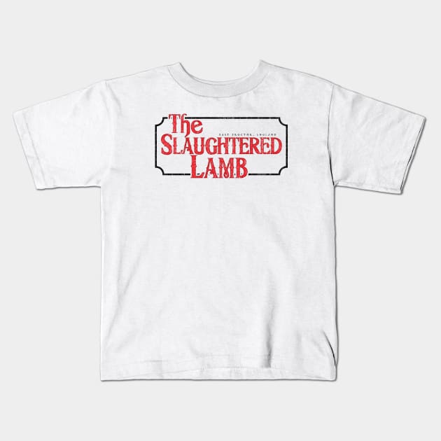 The Slaughtered Lamb (Variant) Kids T-Shirt by huckblade